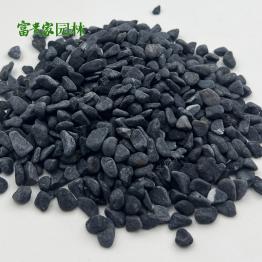 黑色洗米石 园林庭院枯山水造景黑石头 黑卵石