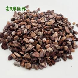 透水地坪用红石子 磨圆红卵石水洗石红色铺面石