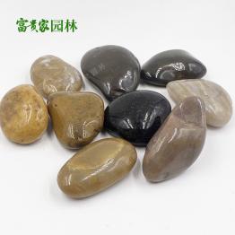 五彩雨花石 富贵家石业抛光鹅卵石 庭院别墅景观 园林造景彩色卵石