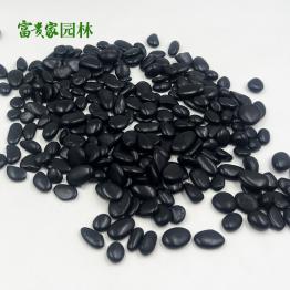 富贵家园林鹅卵石 庭院造景用白色卵石 高抛黑色雨花石 黑卵石厂批供应