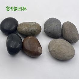 风力发电鹅卵石50-80毫米 富贵家变压器垫层河石子 天然彩色河卵石