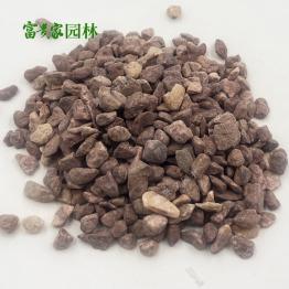 红色石子 胶粘红砾石 鸡血红卵石 深红石米货多价优